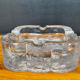 Vide poche vintage en verre moulé -pressé