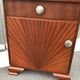 Paire de chevets art deco vintage 1940 acajou
