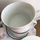 Set of tea cups with saucers fine porcelain Japan flowers