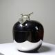 Small vintage Hans Turnwald ice bucket from the 1970s with a silver apple design