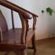 Pair of old Asian wooden armchairs