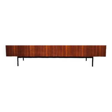 Low Scandinavian teak sideboard