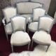 Pair of antique Louis XVI style chairs, completely renovated