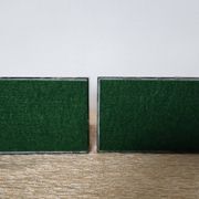 Art Deco pair of bookends in marble and green onyx – 1930s-1950s