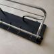 Vintage coat rack 1960s chrome black wall rack