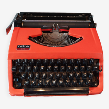 Brother 210 typewriter orange Vintage