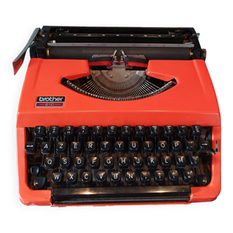 Machine à écrire Brother 210 orange Vintage