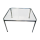 Vintage coffee table chrome and glass