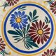 Henriot Quimper dessert plates, hand-painted earthenware.
