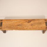 Old bench of a child's farm