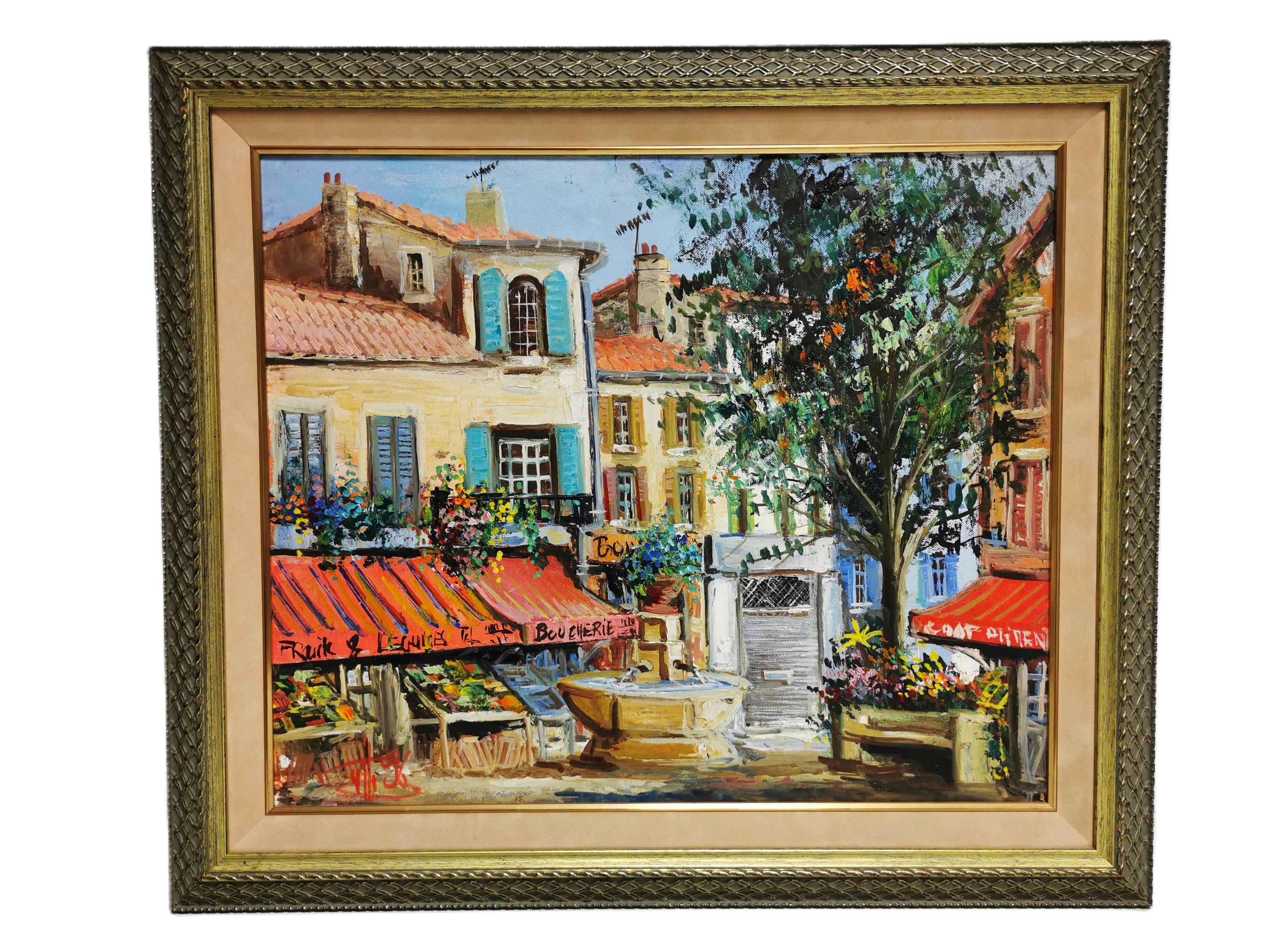 Painting / Oil on canvas signed. Aix en Provence