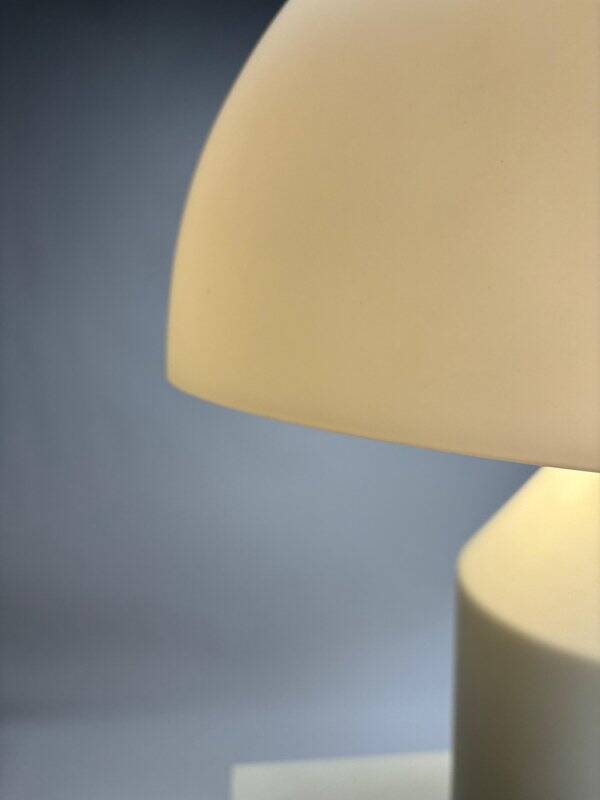 Glass Table Lamp Atollo 235 attributed to Vico Magistretti for Oluce, 1970s