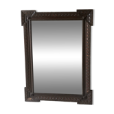 Miroir ancien en bois sculpté Néo-Renaissance, fin XIXe – 94 × 69 cm