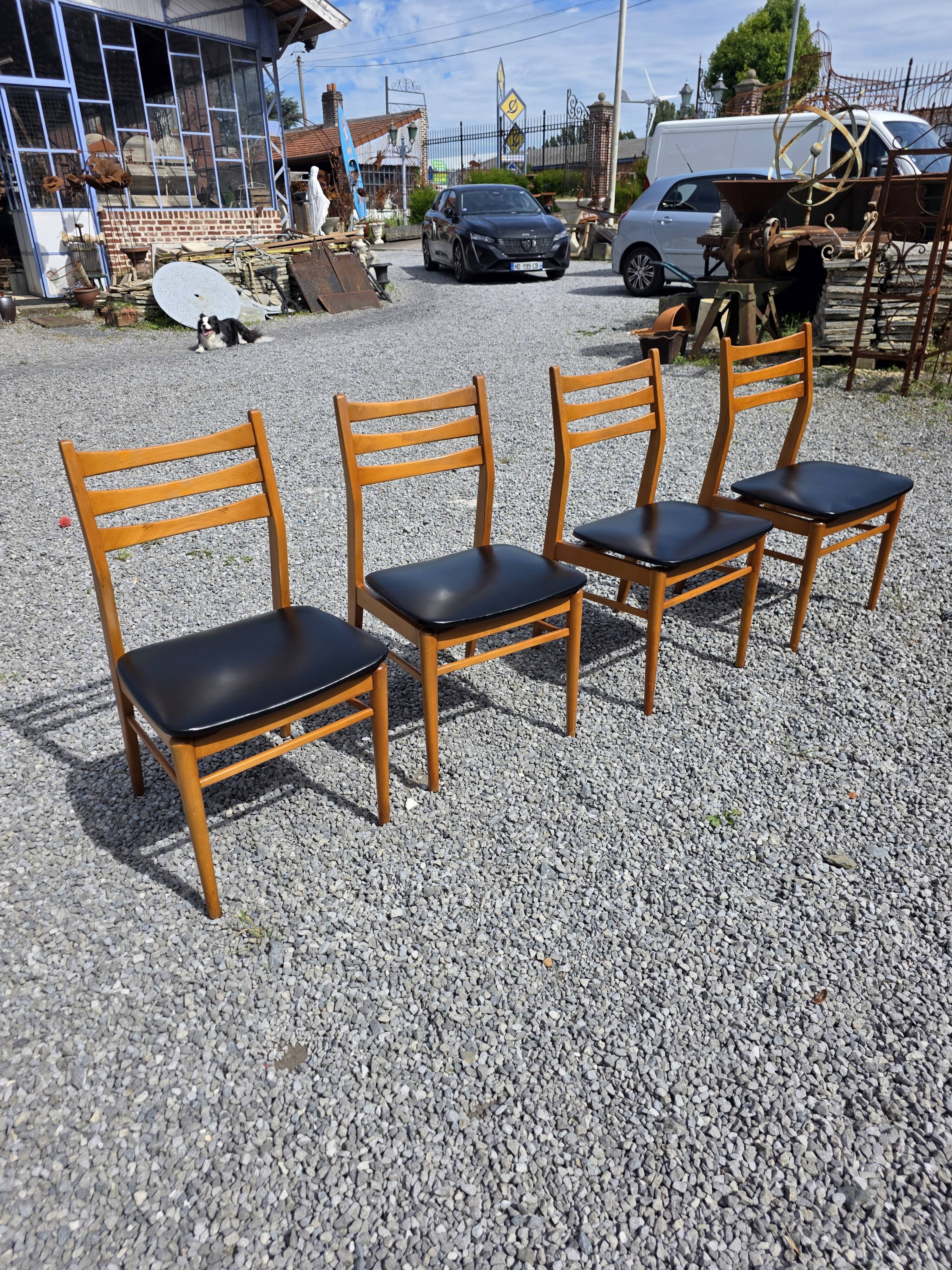 4 Scandinavian chairs from the 1960s