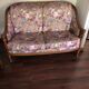 Lot of vintage sofa and armchair with floral patterns.