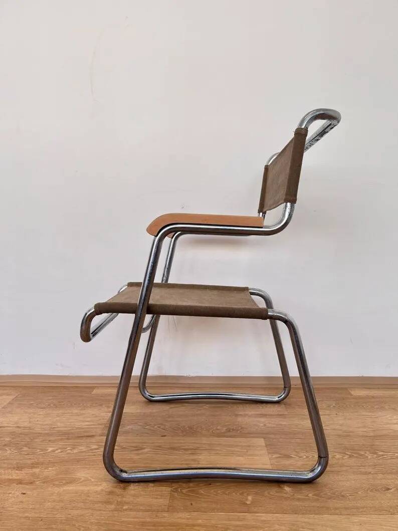 Karel ORT Chrome Bauhaus Chair by Hynek Gottwald - 1930