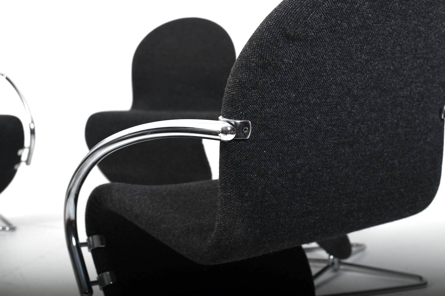 Verner Panton for Fritz Hansen 1973 Series 1-2-3 Butterfly Base