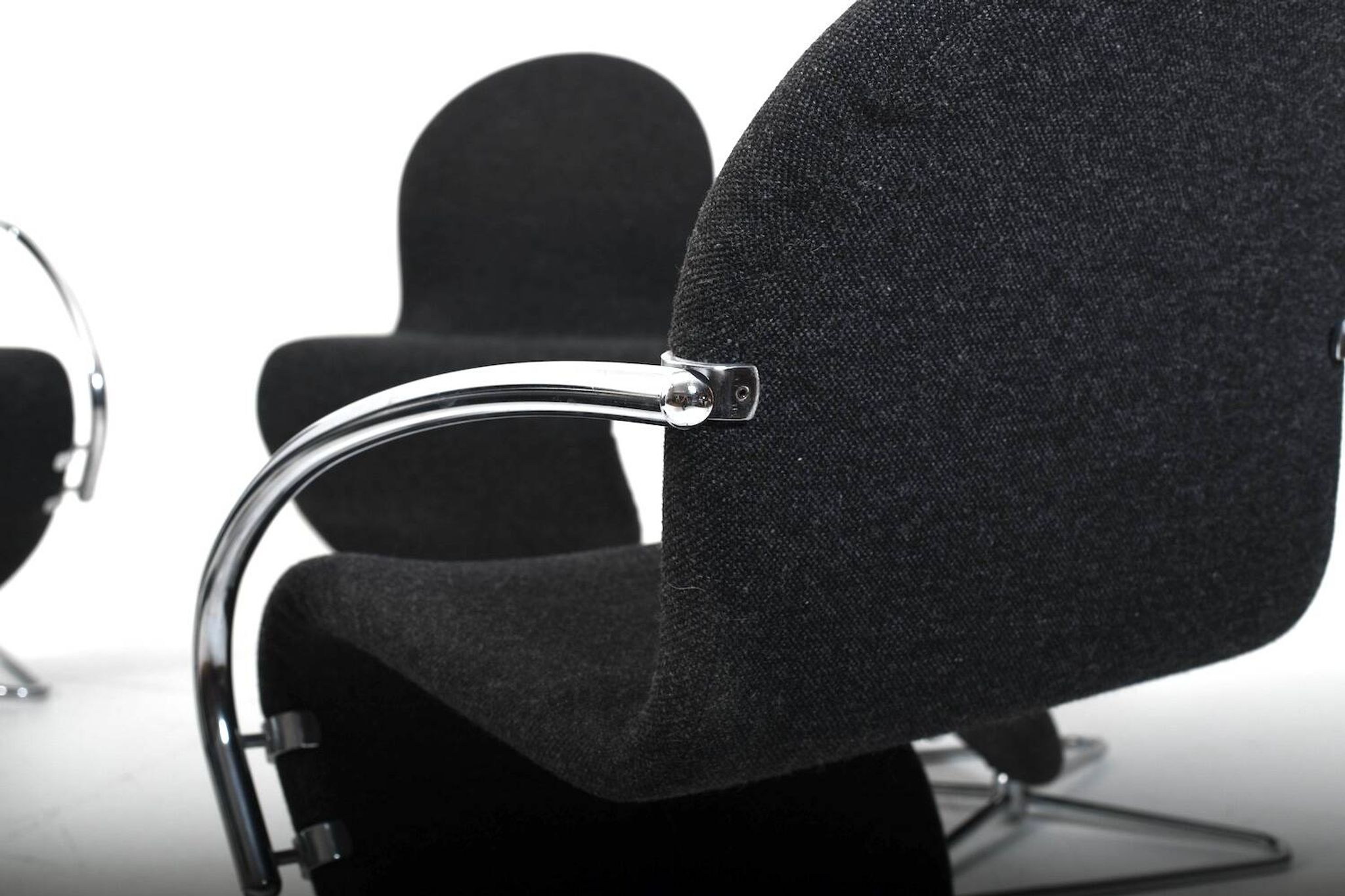 Verner Panton for Fritz Hansen 1973 Series 1-2-3 Butterfly Base