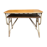 Vintage wood and bamboo desk