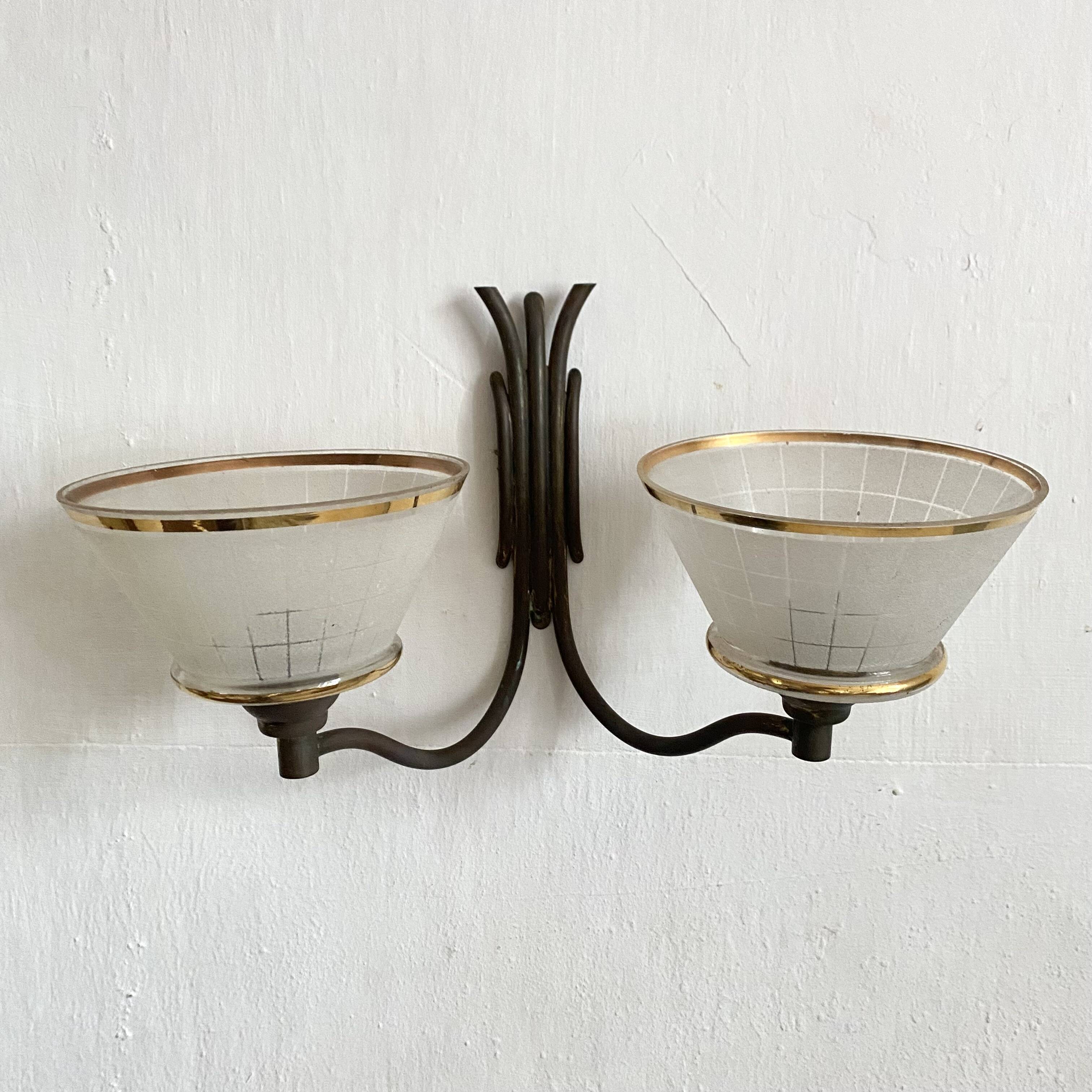 Double wall light, 2 lights, 30s -40s