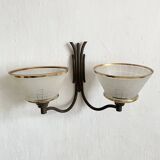 Applique double , 2 feux, années 30 -40
