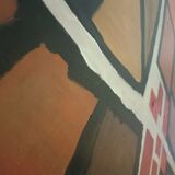 Oil on abstract canvas, contemporary