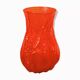Vintage orange glass vase, 1960s.