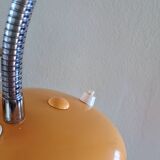 VINTAGE DESK LAMP - Yellow metal movable steel arm