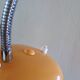 Lampe de bureau articulée vintage en métal jaune et acier