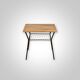 Vintage Oak Side Table, 1960s, Czechoslovakia