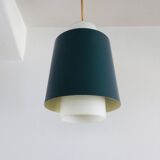 Vintage 1960s opalin glass suspension