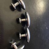 Set of 4 old chrome handles