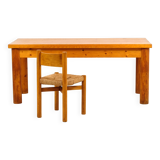 René Martin desk and Méribel chair by Charlotte Perriand 1955
