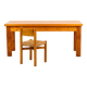 Bureau René Martin et chaise Méribel de Charlotte Perriand 1955