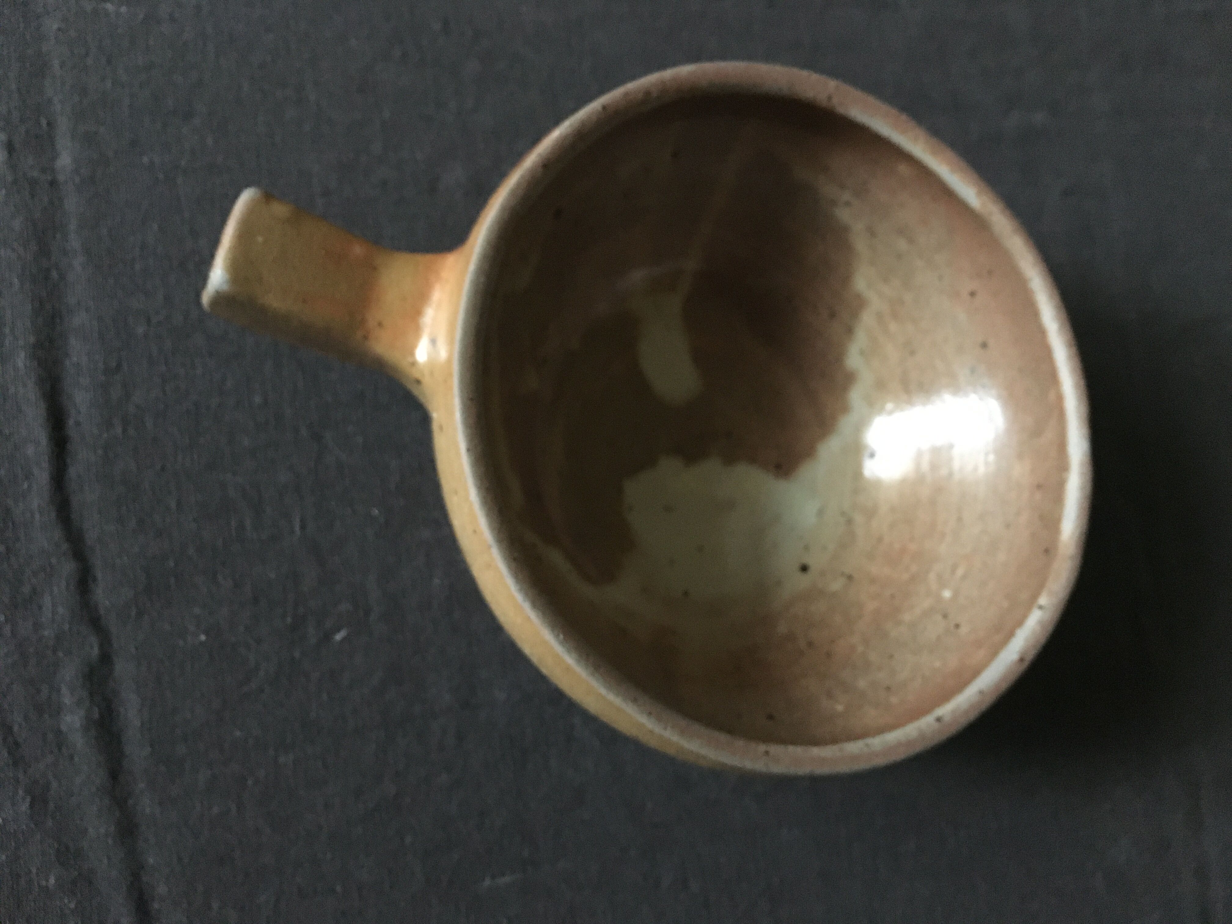 4 enamelled sandstone bowls