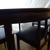 Dining Set " Roundette " table and chairs by Hans Olsen for Frem Rojle Denmark