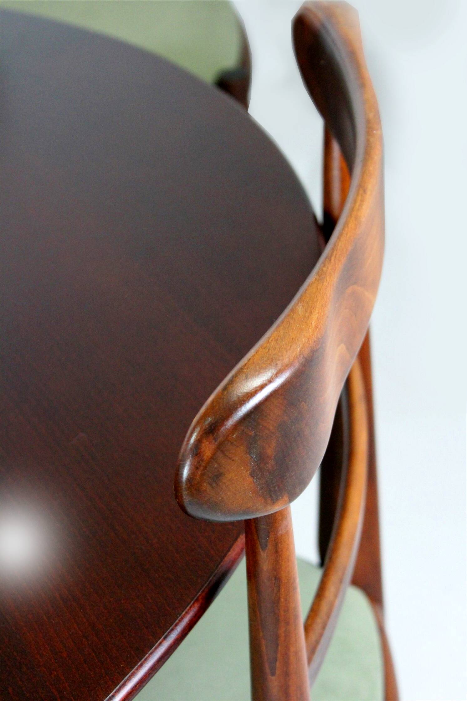 Restored Mid-Century Modern Dining Set, Czechoslovakia, 1960s, Set of 7