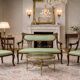 Art Nouveau Living Room Set, 1910, Set of 3