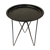 Black tole side table