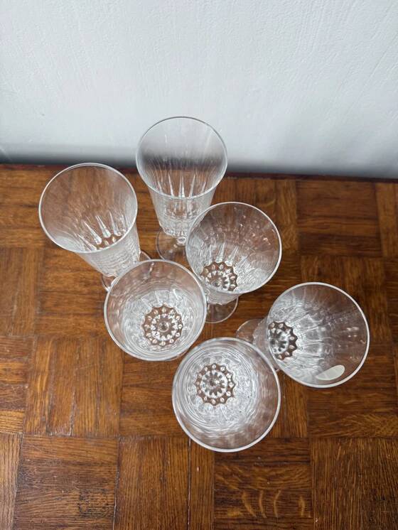 6 flûtes à champagne Cristal d'Arques