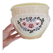 Hidden vase planter in slipware, Bruyne factory (Fives-Lille)