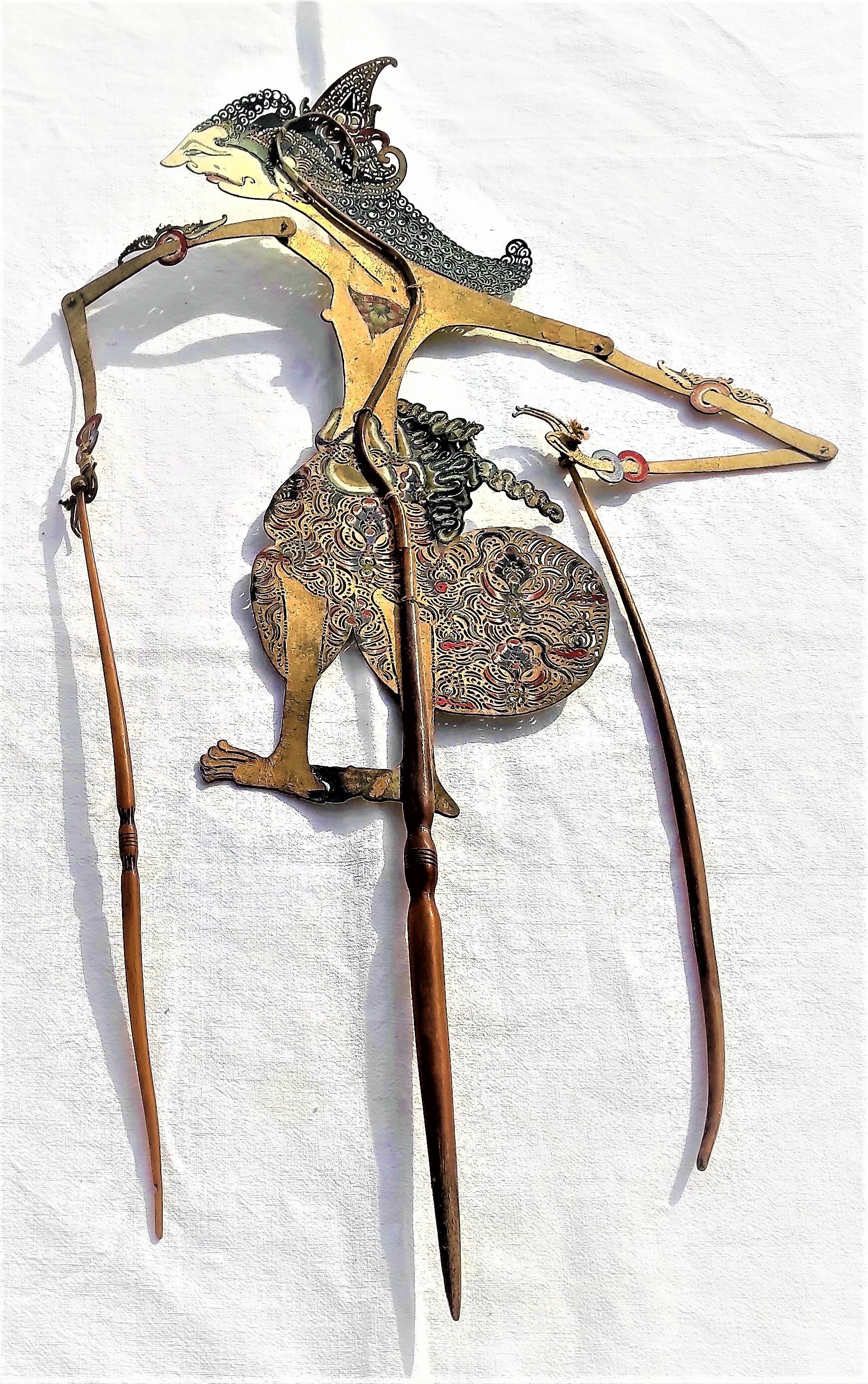 Shadow puppet bali 19 -th century indonesia