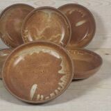 6 stoneware soup plates/bowls