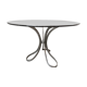 Table ronde design années 70