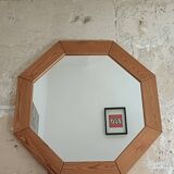 Grand miroir octogonal design scandinave