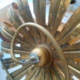 Wall lamp or ceiling light lamp in golden flower