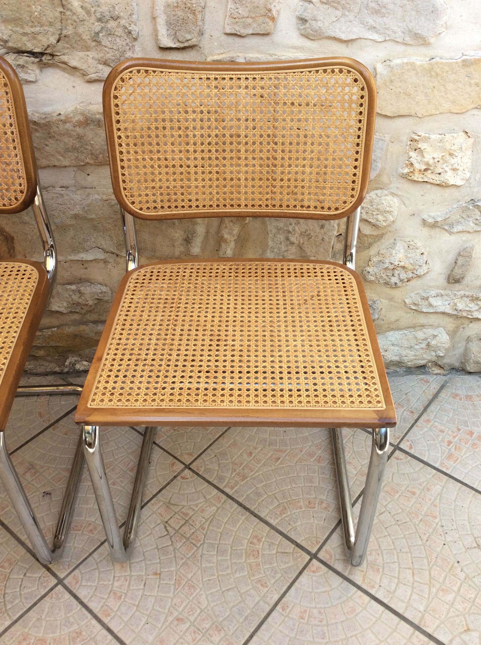 Marcel Breuer chairs pair