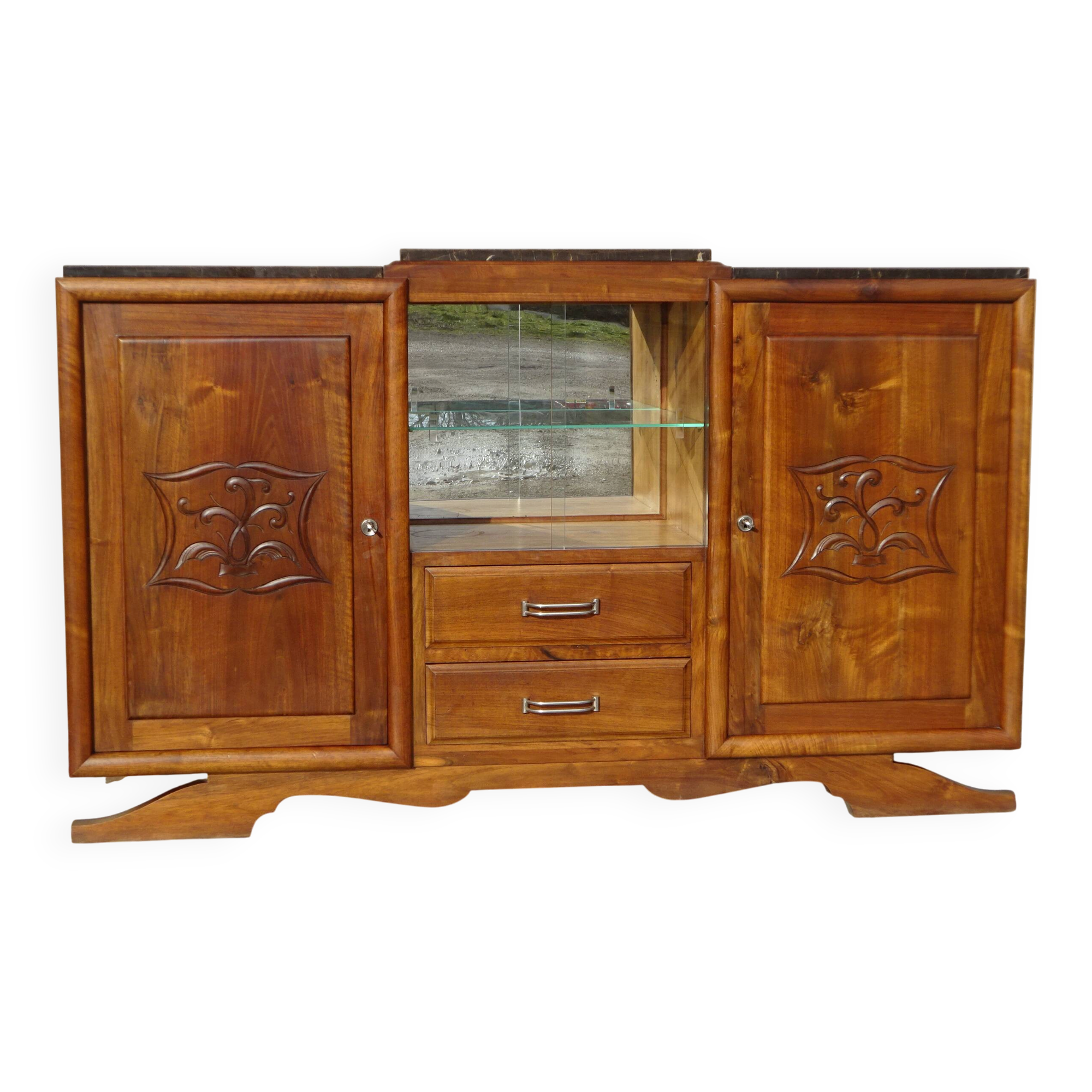 Art Deco walnut sideboard