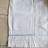 Ancient mestizo sheet embroidered