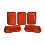 5 American Airlines airplane ramekin cups